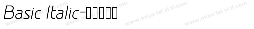 Basic Italic字体转换